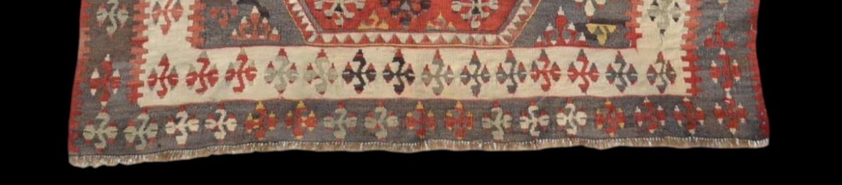 Old Kilim, Anatolia, 126 Cm X 190 Cm, Wool, Mid-20th Century-photo-4