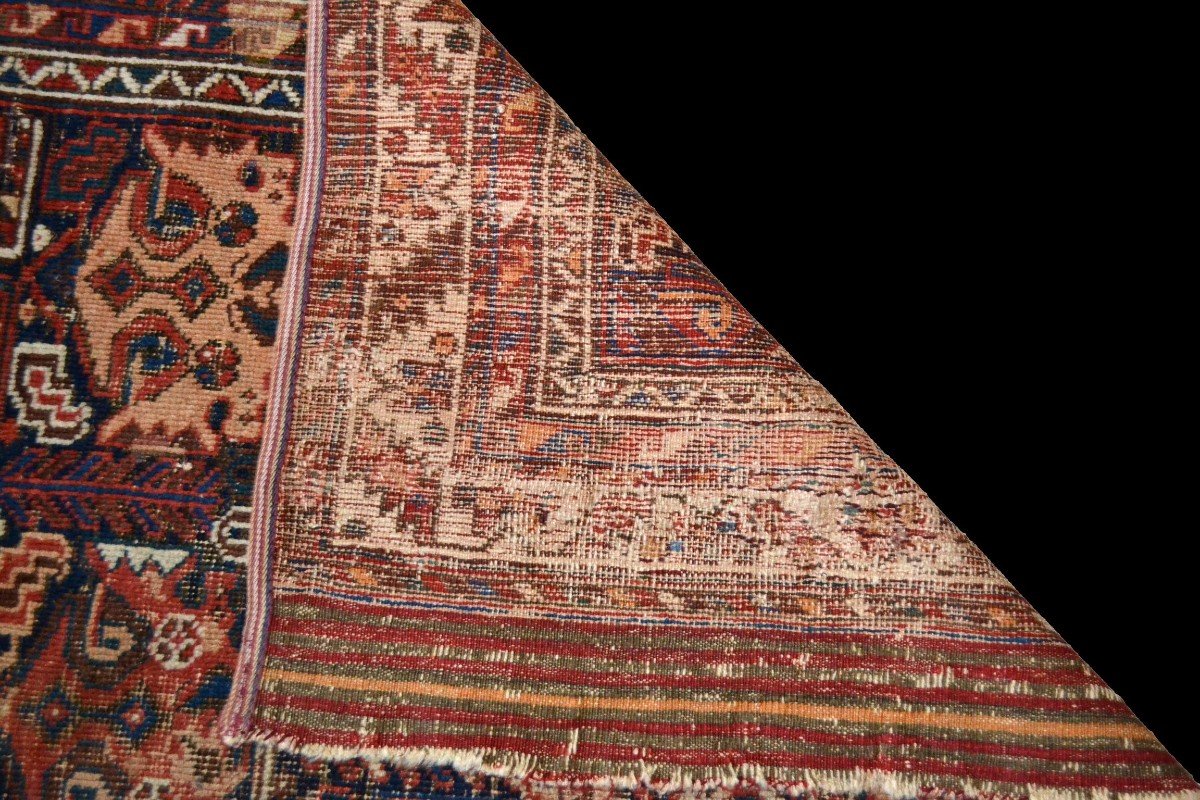 Old Persian Bakhtiar Rug, 125 Cm X 170 Cm, Hand-knotted Wool, 19th Century-photo-6