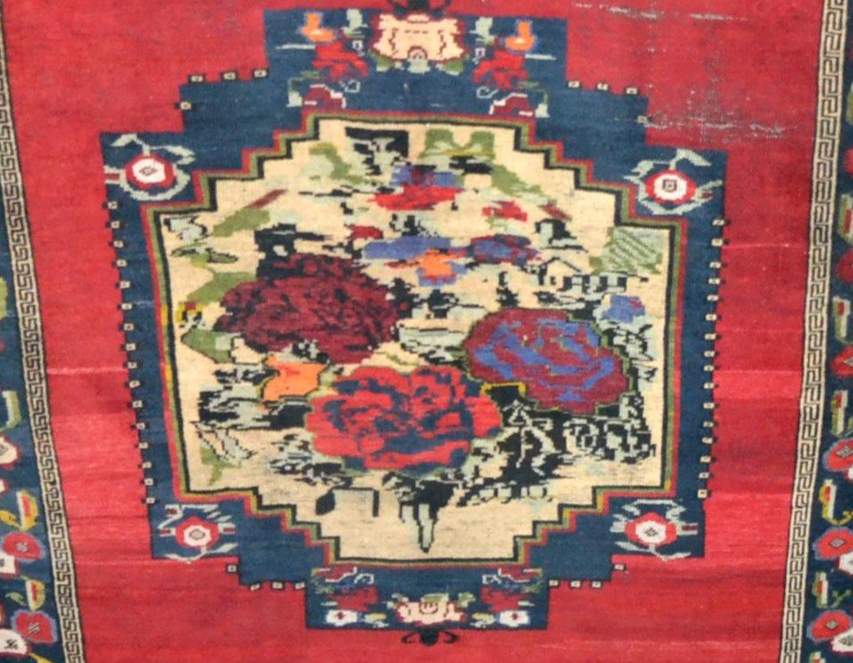 Tapis Karabagh ancien, Caucase, 154 cm x 240 cm, laine/laine, seconde moitié du XIXème Siècle-photo-3