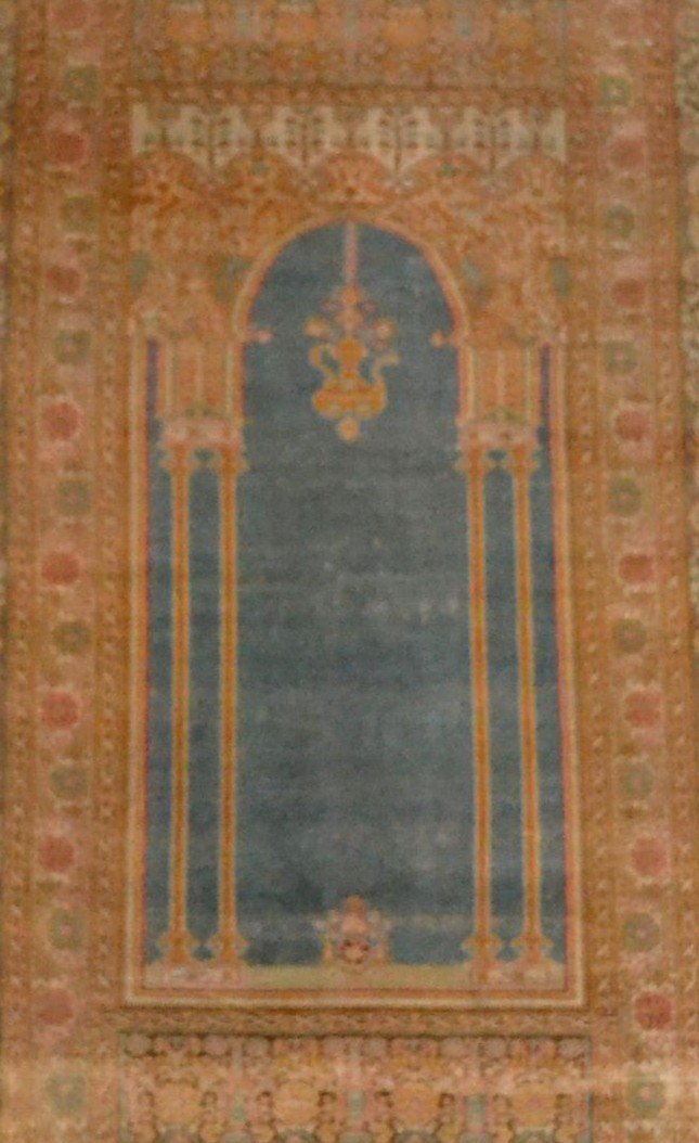 Old Prayer Rug, Ottoman Splendor, 123 Cm X 186 Cm, Bush Or Istanbul, 19th Century-photo-5