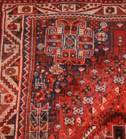 Persian Gashghai Rug, 125 Cm X 217 Xm, Iran, Wool On Hand-knotted Wool, Early 20th Century-photo-5