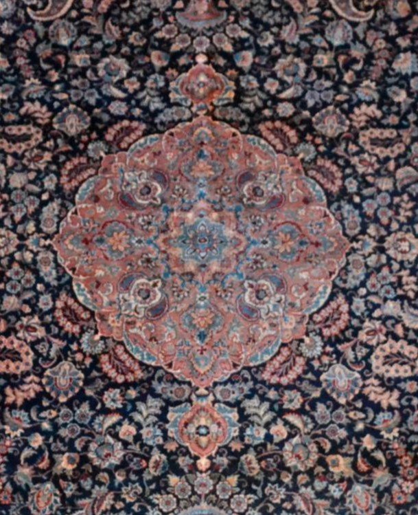Kashmar Carpet, 174 Cm X 255 Cm, Heavy And Luxurious Persian Hand-knotted Circa 1970, Perfect Condition-photo-5