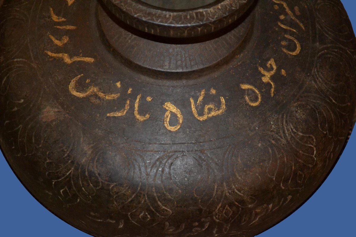 Water Jar, Calligraphy And Acanthus Decoration, Rajasthan, North-east India, Rare Model-photo-3