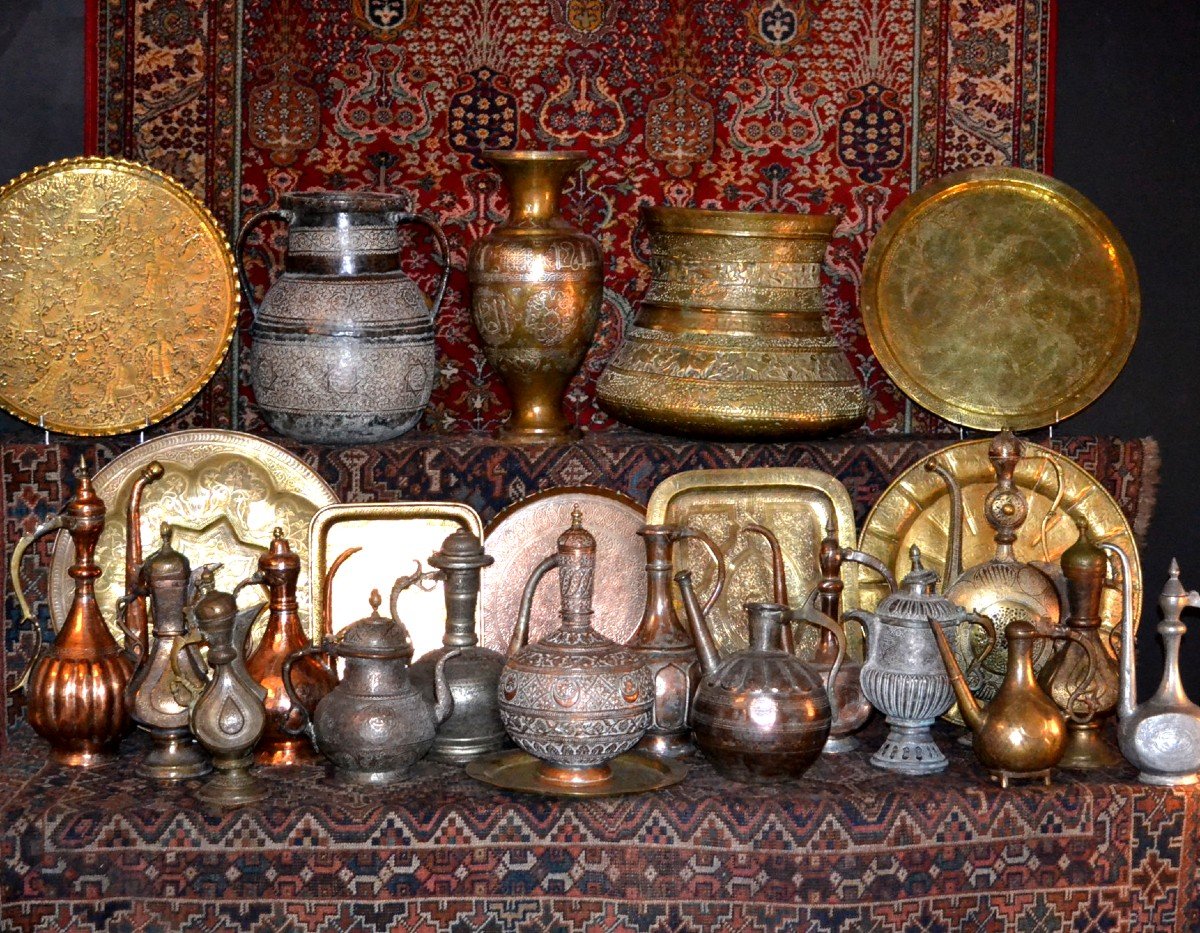 Brûle parfum de table, Caucase, Arménie ou Géorgie, milieu du XIXème siècle, bel état-photo-5