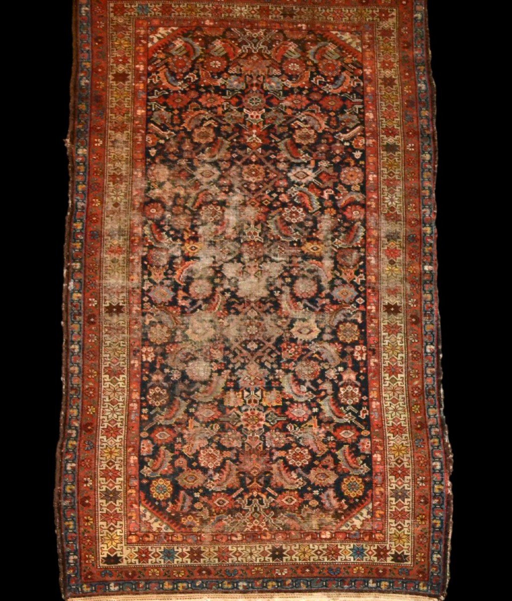 Tapis ancien Malayer, Persan, 122 cm x 200 cm, laine nouée main, fin XVIIIème, début XIXème