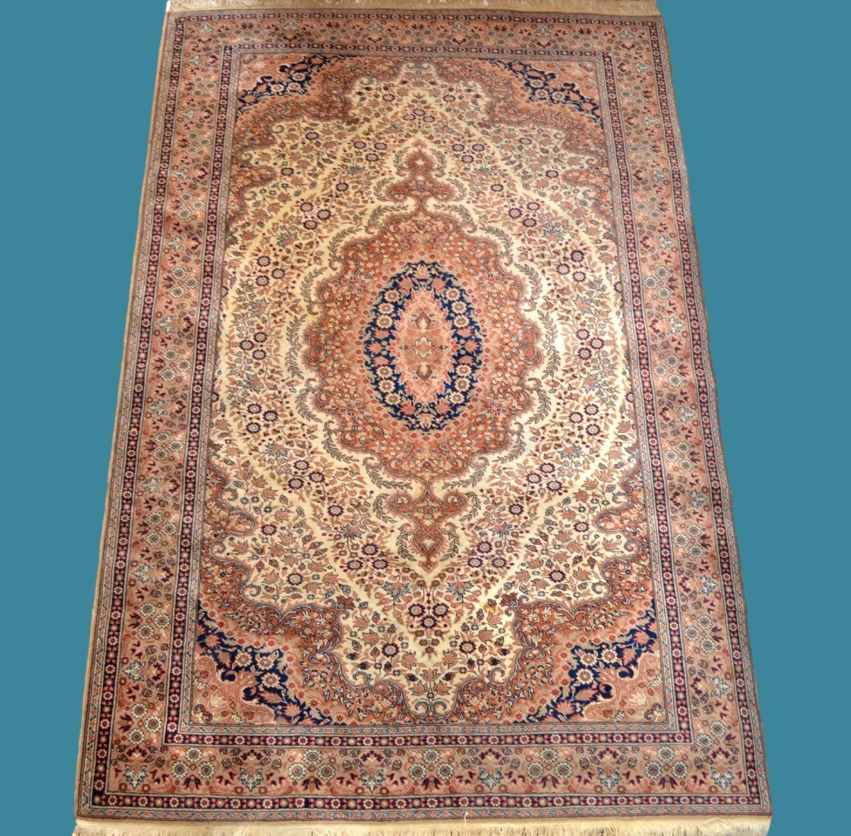 Kayseri Rug, 202 Cm X 303 Cm, Hand Knotted Wool In Turkey Circa 1970 In Perfect Condition-photo-7