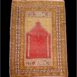 Avanos Antique Prayer Rug, Cappadocia, 127 X 187 Cm, Hand-knotted Wool On Wool Circa 1900