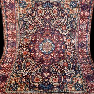 Old Macchad Rug, 141 X 188 Cm, Hand-knotted Wool 1900-1930 In Iran, In Beautiful Used Condition