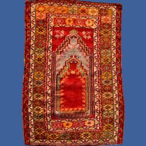 Tapis Kirsehir ancien, 88 x 126 cm, laine nouée main, Anatolie, Turquie, première partie du XIX