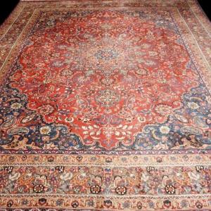 Macchad Rug, 281 Cm X 385 Cm, Hand-knotted Wool In Iran Circa 1970-1980, Very Good Used Condition