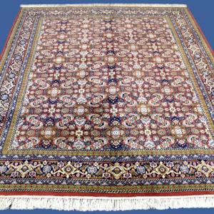 Tabriz Khoy Carpet, Indo-persian, 195 Cm X 258 Cm, Hand-knotted Wool Circa 1980 In Very Good Condition