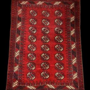 Afghan Rug, 111 X 156 Cm, Mid-20th Century, Hand-knotted Wool On Wool, Afghanistan, Good Condition