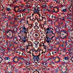 Kashan Rug, 134 X 213 Cm, Hand-knotted Kork Wool In Iran Circa 1970-1980, In Perfect Condition