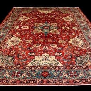 Tabriz Ancien, persan, 228 x 330 cm, laine kork nouée main en Iran vers 1950 - 1960