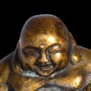 Bouddha rieur en bronze, Chine, XIXème siècle