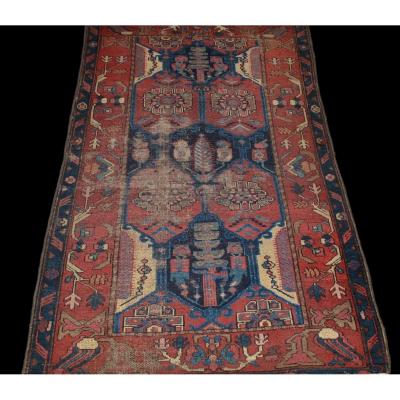 Carpet Chirvan, Caucasus, Azerbaidjan, 100 X 157 Cm, Hand Knotted Wool Before 1920