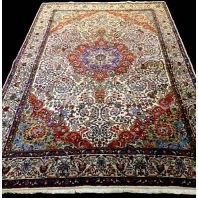 Persian Tabriz Rug, 200 Cm X 303 Cm, Iran, Hand-knotted Wool Circa 1980, Very Good Condition