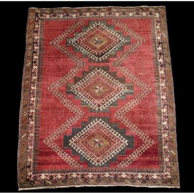 Kazak Rug, Caucasus, 142 Cm X 178 Cm, Wool On Wool Hand Knotted Before 1950, Very Good Condition