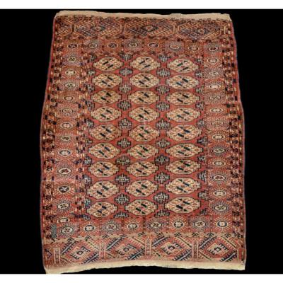 Tapis des Tékké ancien, Turkestan, 138 cm x 186 cm, laine nouée main milieu du XXème Siècle 
