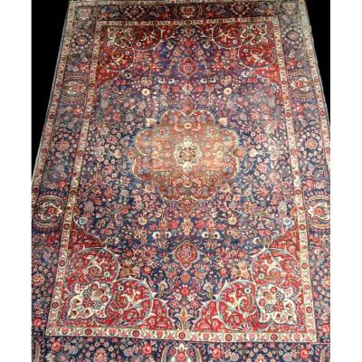 Persian Tabriz Rug, Iran, 231 Cm X 336 Cm, Hand Knotted Wool Circa 1970, Good Condition