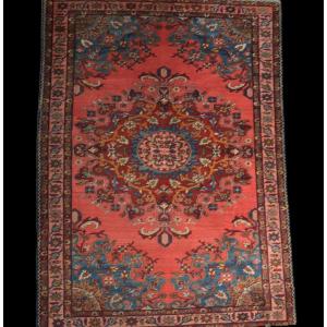 Antique Tafresh Rug, Persian, 142 Cm X 196 Cm, Hand-knotted Wool, Iran, Early 20th Century