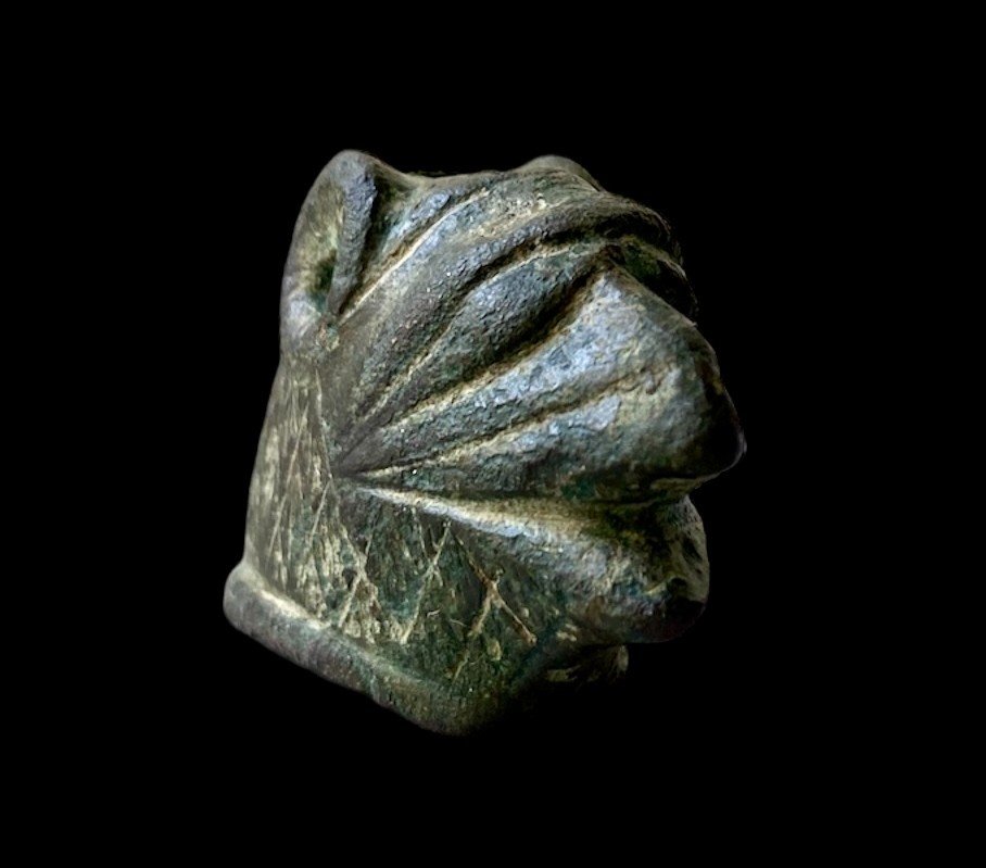 Medieval Bronze Dagger Gryphon Head Pommel 12th Century Ad-photo-2