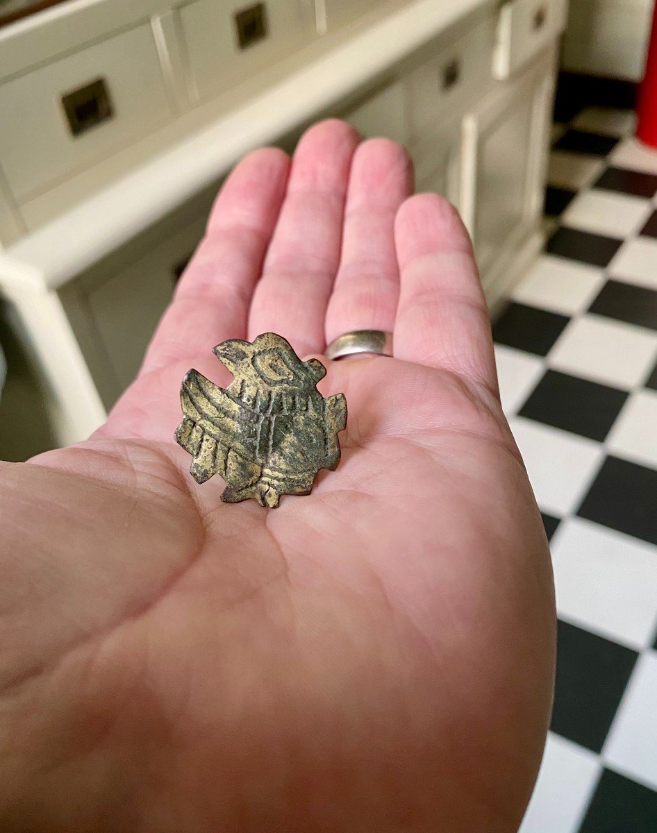 A Stud Or Mount With A Bird, Circa 12th Century-photo-3