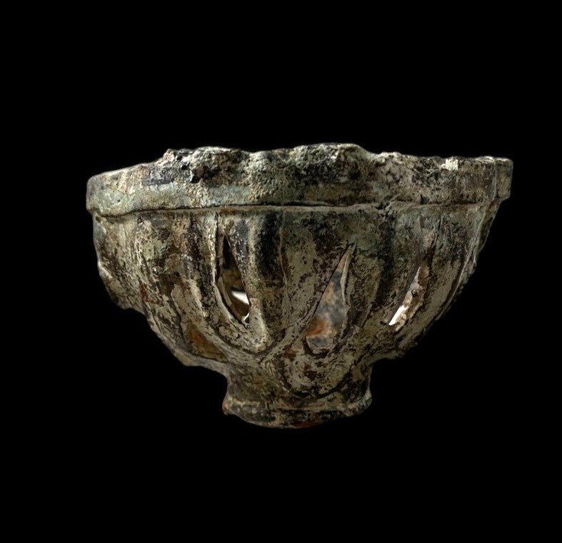 A Large Fragment Of A Carolingian Candlestick, 8th-10th Century Ad-photo-3