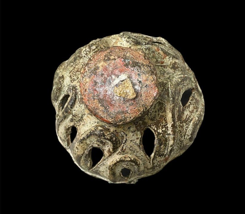 A Large Fragment Of A Carolingian Candlestick, 8th-10th Century Ad-photo-3