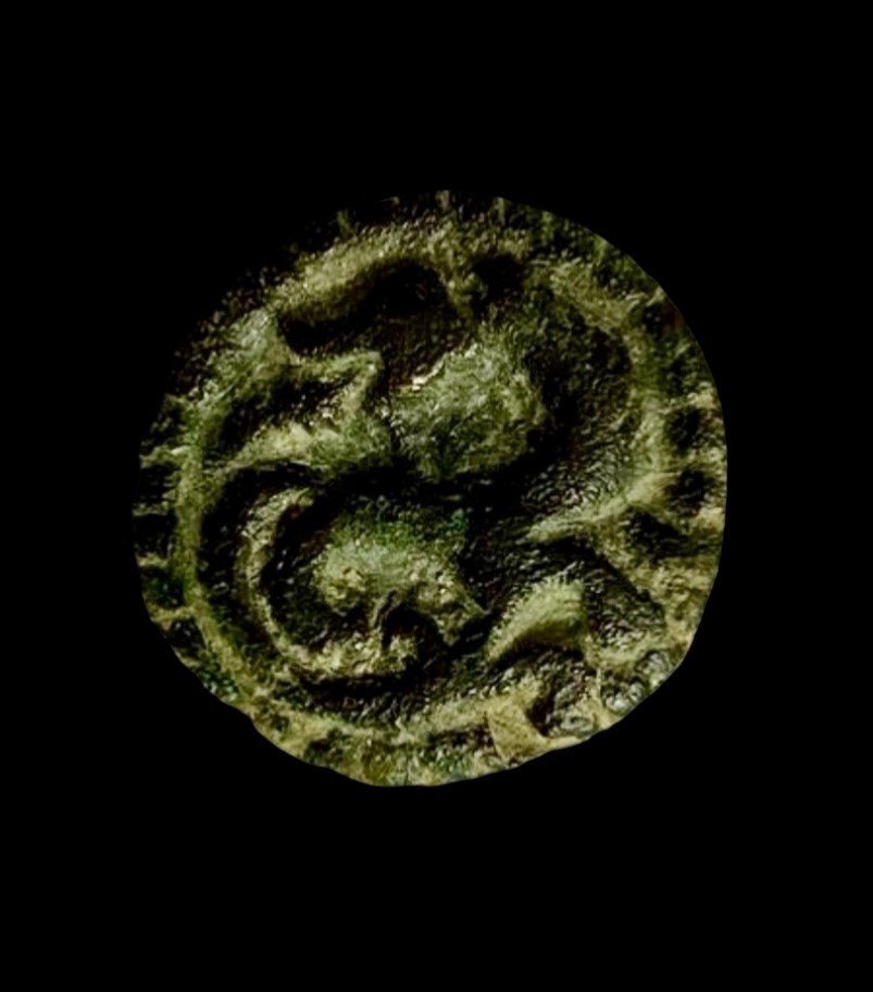 Brooch Depicting A Serpent-headed Dragon Beast, 9th Century-photo-4