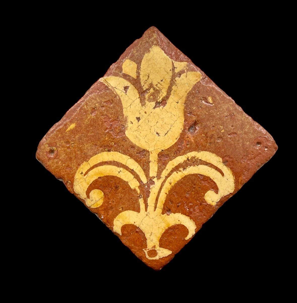 A 'fleur-de-lis' Floortile, 16th Century