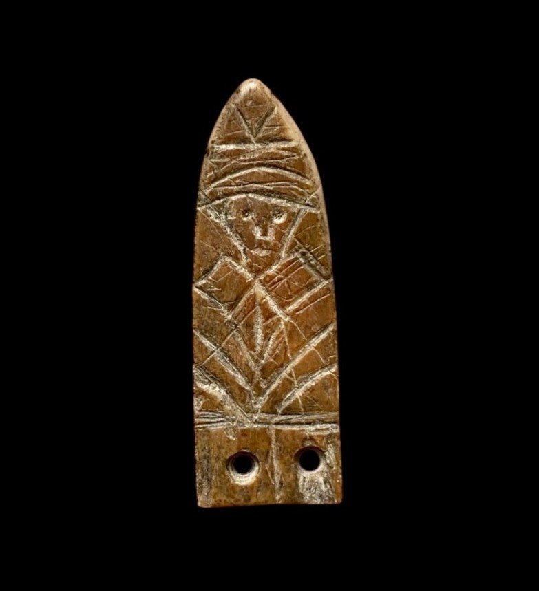 A Medieval Strap End With A Male Figure, 10th Century 