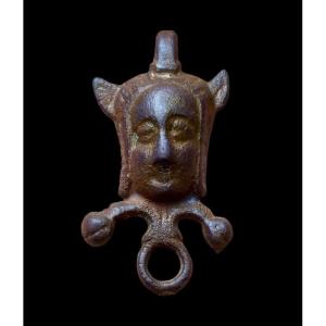  A Gothic Bronze 'court Jester' Key Hook, Nuremberg, 15th Century