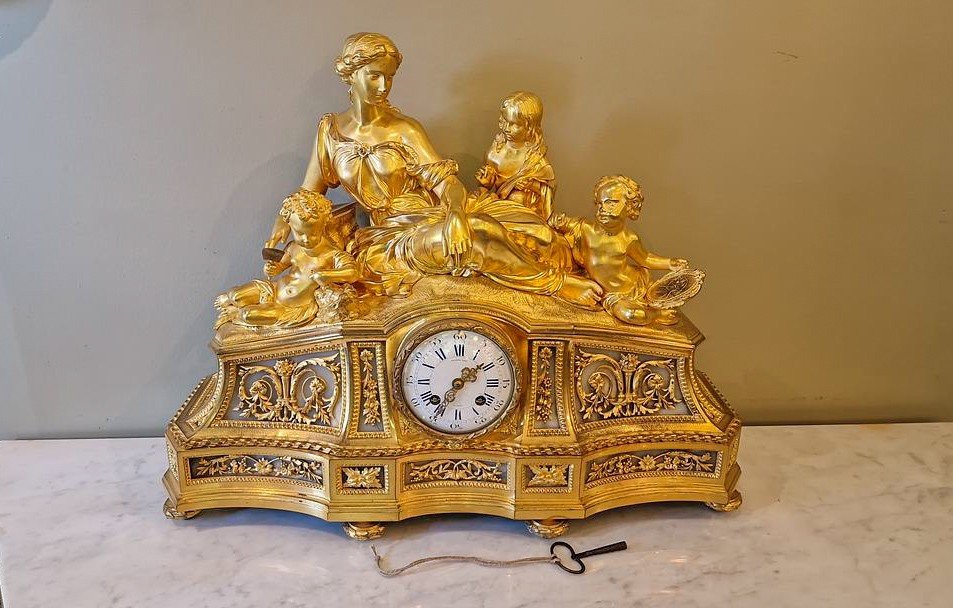 Raingo Fréres (1775-1847) Napoleon III Period Mantel Clock Circa 1880-photo-8