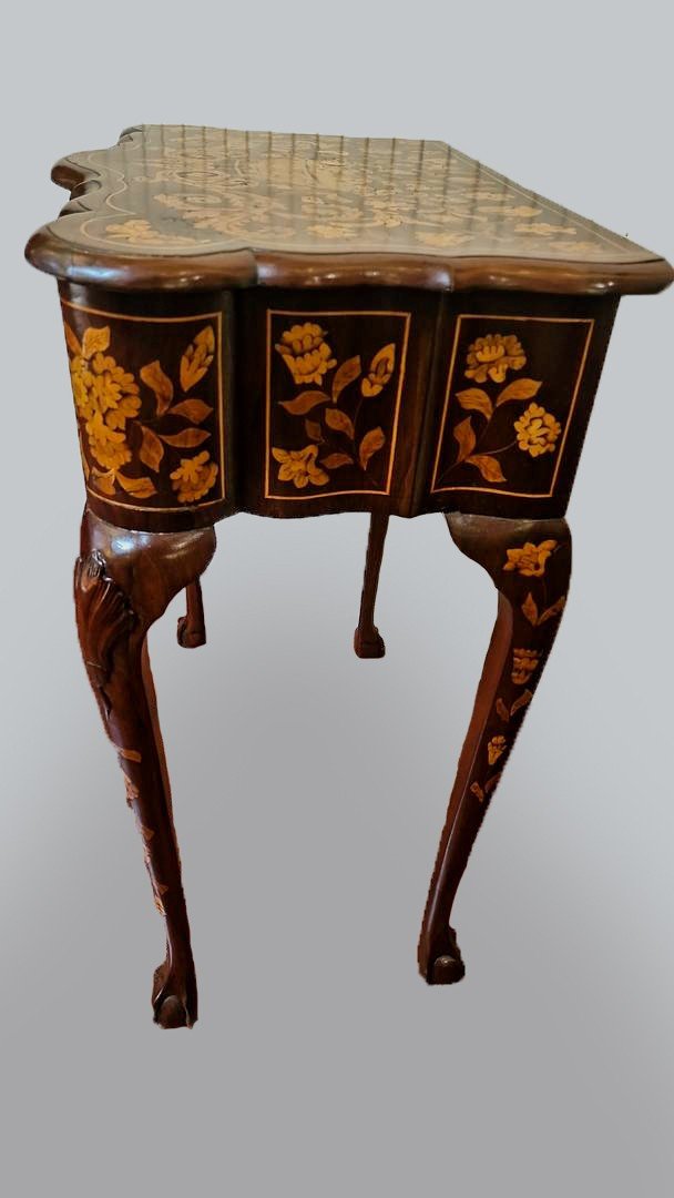 Jumping Commode Or Console Inlaid Stamped A Jc Couronné, Holland 18th Century-photo-4