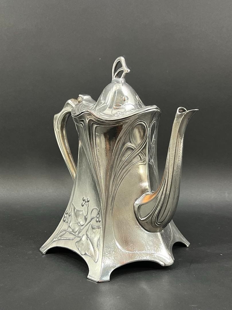 Art Nouveau Silver-plated Tea And Coffee Service, Wmf, Circa 1905-photo-7