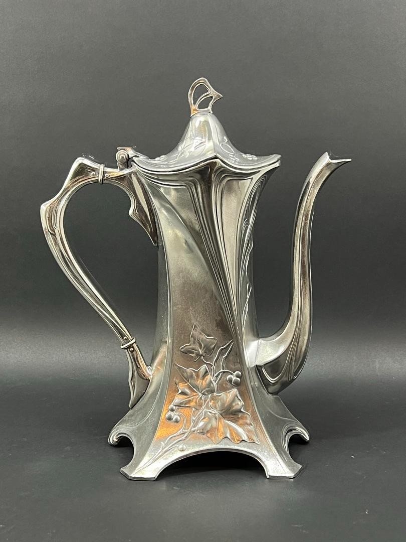 Art Nouveau Silver-plated Tea And Coffee Service, Wmf, Circa 1905-photo-8