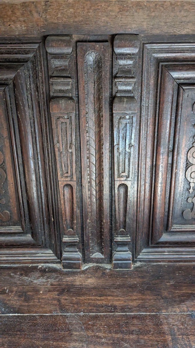 Renaissance Credenza In Oak 16th Century Dresser-photo-3