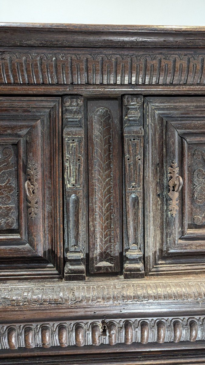 Renaissance Credenza In Oak 16th Century Dresser-photo-5