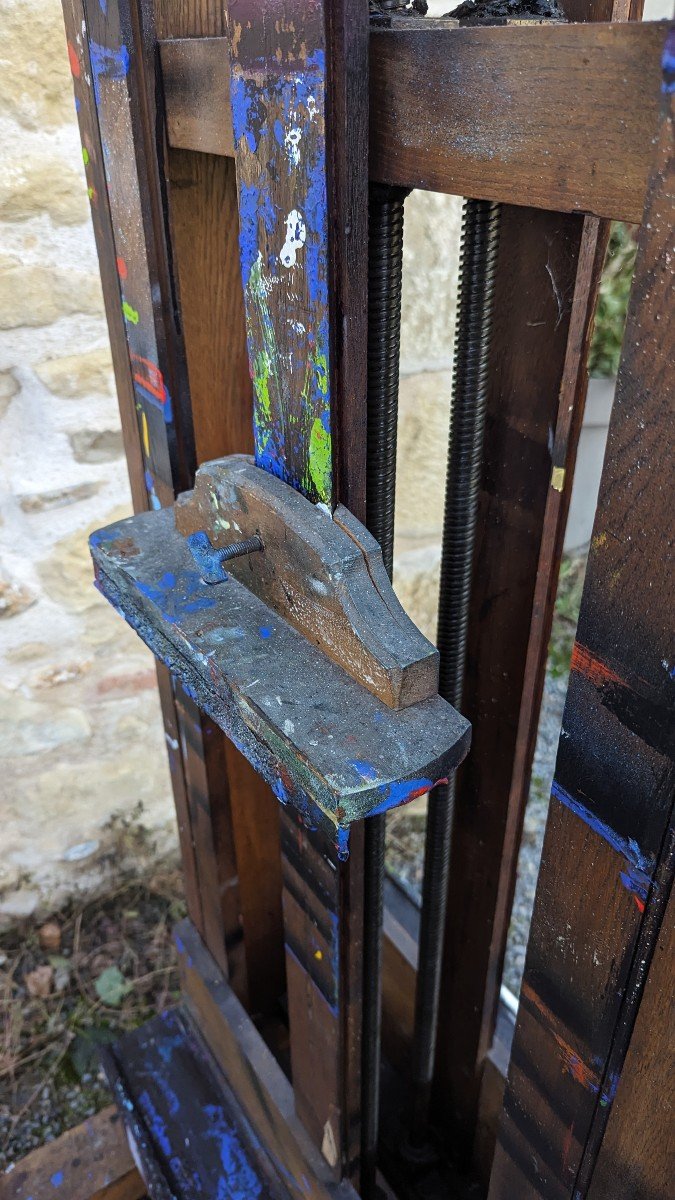 Important Double Rack Easel Former Property Of Paul Delvaux And José Chapellier-photo-6