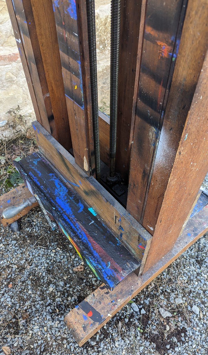 Important Double Rack Easel Former Property Of Paul Delvaux And José Chapellier-photo-7