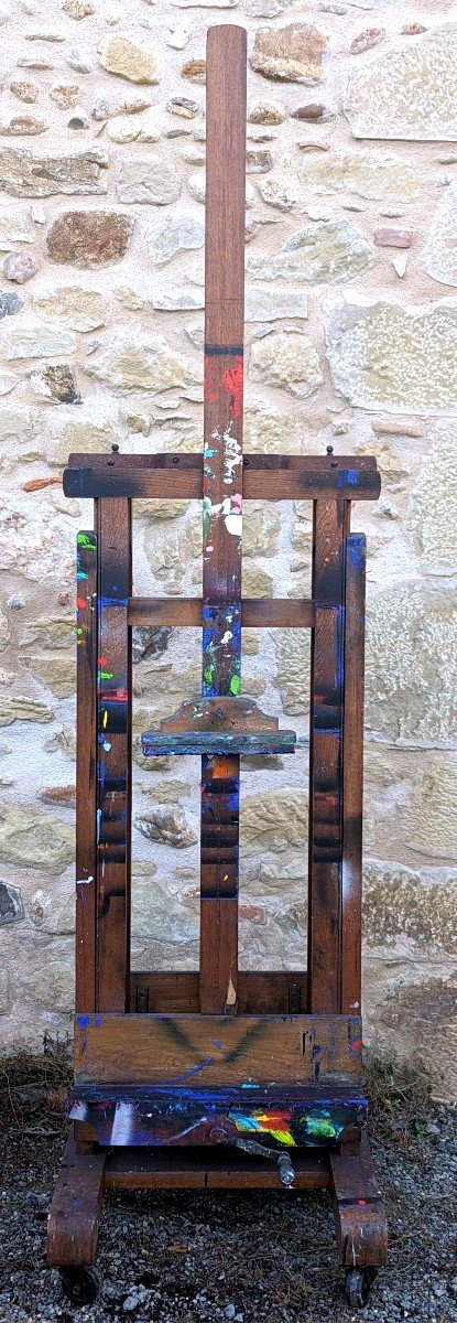 Important Double Rack Easel Former Property Of Paul Delvaux And José Chapellier