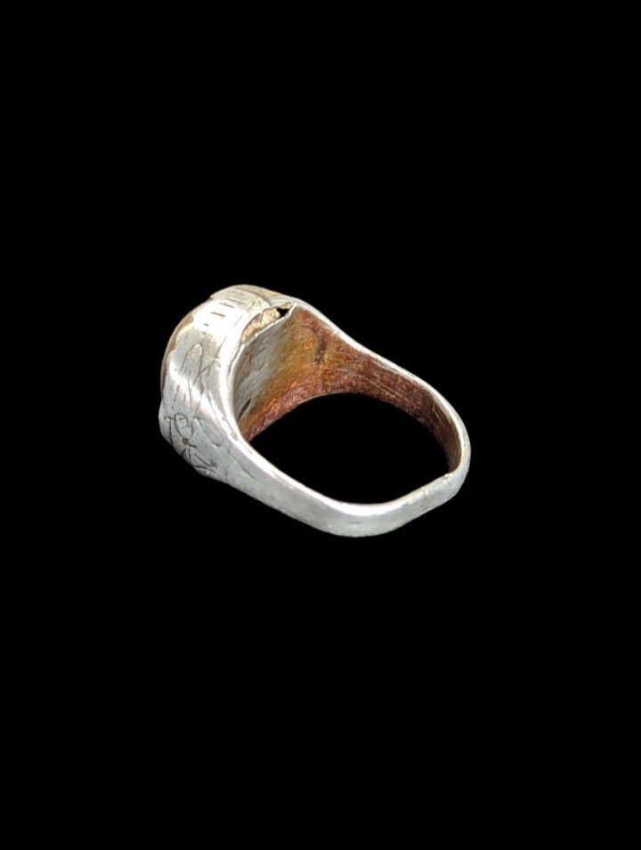 Bézoard Ring In Silver – Auvergne 16th 17th Century – Extremely Rare Object-photo-2