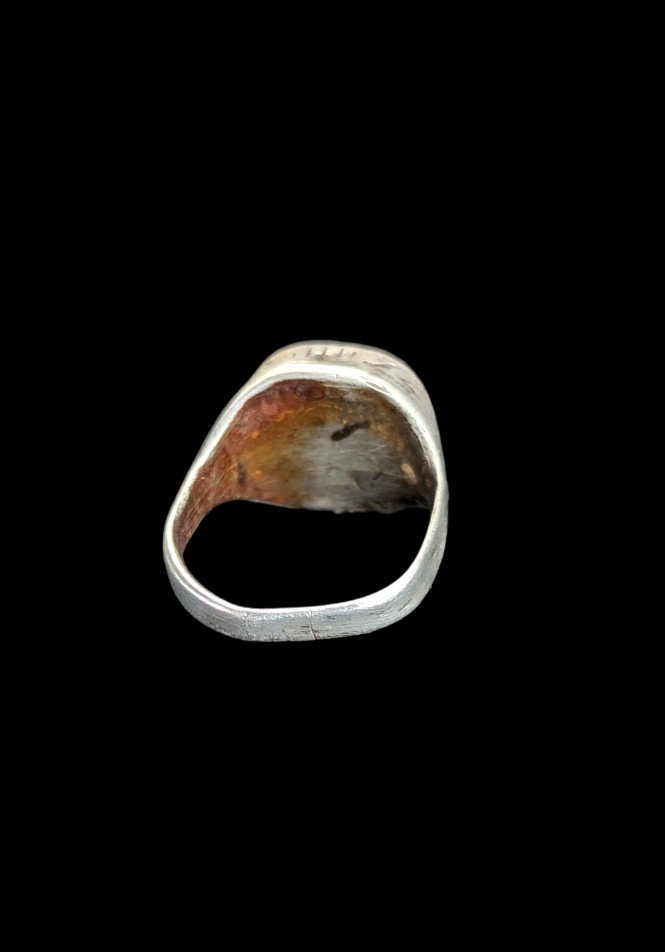 Bézoard Ring In Silver – Auvergne 16th 17th Century – Extremely Rare Object-photo-3