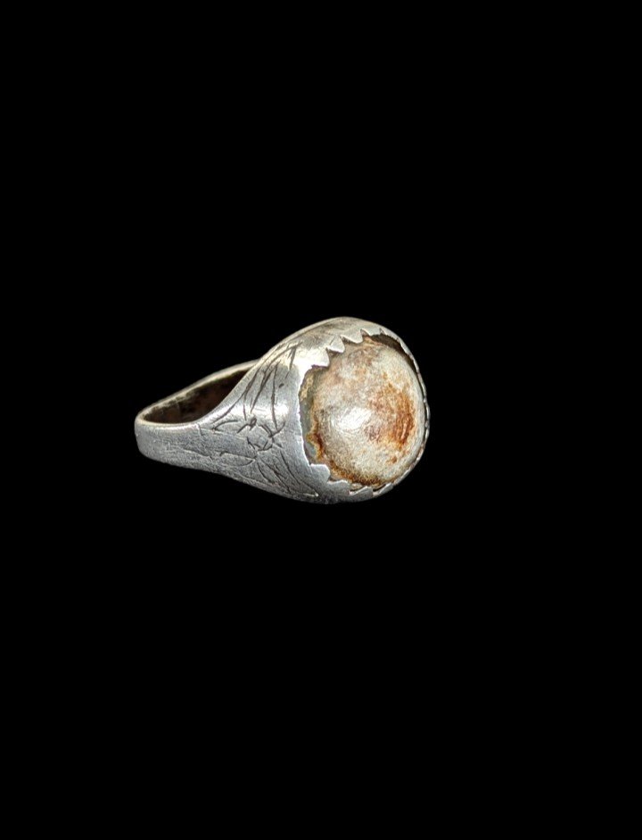 Bézoard Ring In Silver – Auvergne 16th 17th Century – Extremely Rare Object-photo-4