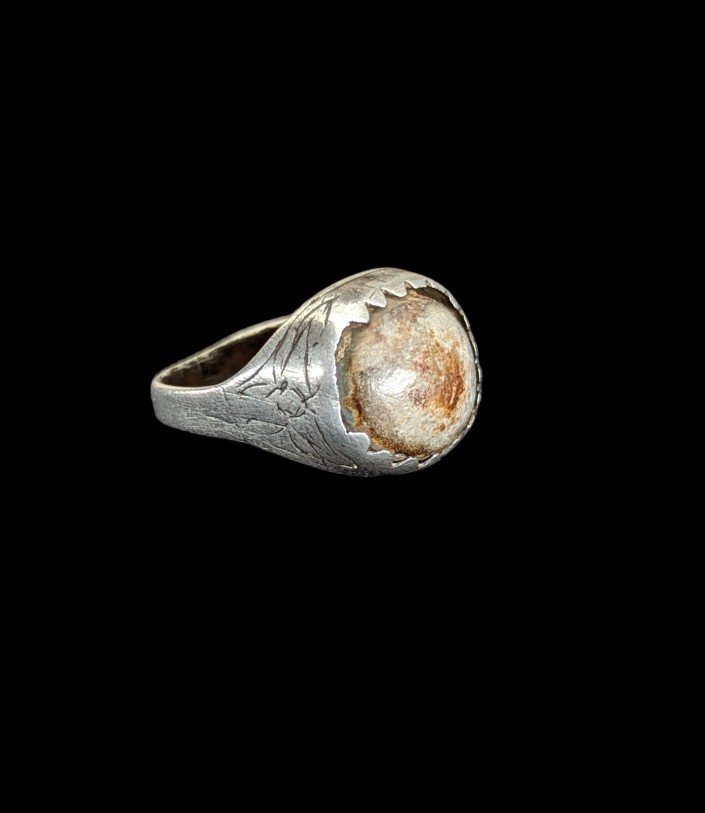 Bézoard Ring In Silver – Auvergne 16th 17th Century – Extremely Rare Object