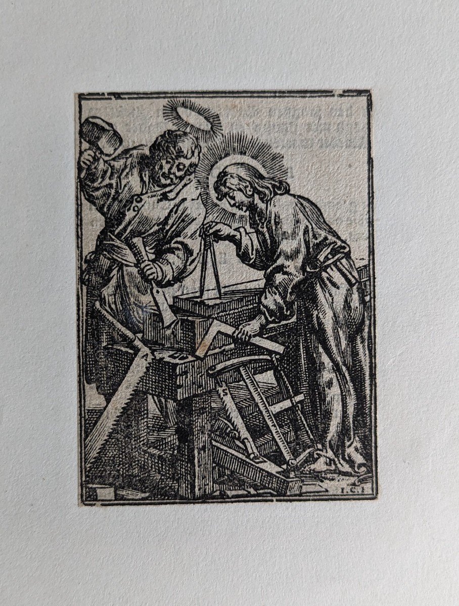 Engraving Christ Helps Joseph - Drawing Antoine Sallaert, Engraved By Christoffel Jegher -1649-photo-2