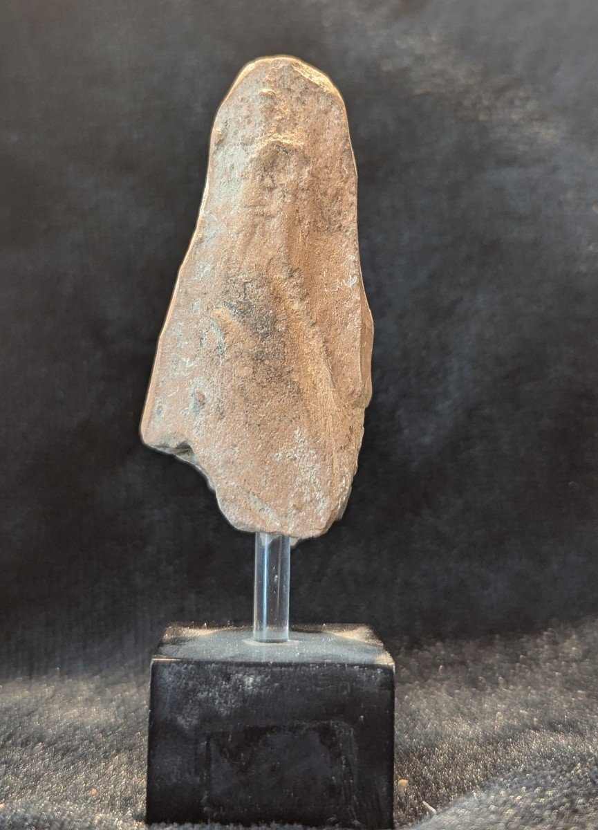 Terracotta Votive Head - Isis - Egypt - Roman Period-photo-4