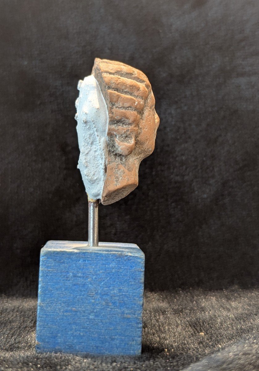 Roman Terracotta Head - 3rd Century - Figurine - Julia Domna -photo-1