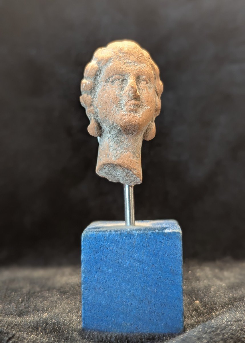 Roman Terracotta Head - 3rd Century - Figurine - Julia Domna 